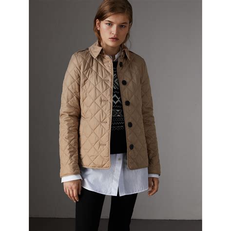 burberry girls' diamond quilted jacket.